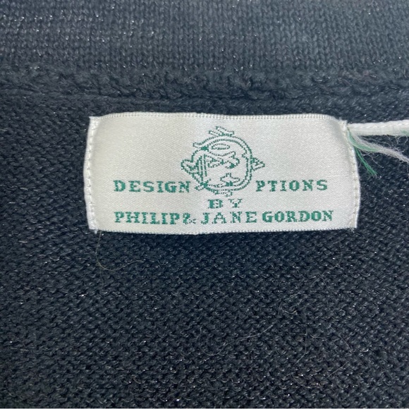 Design options by Philip & Jane Gordon sequined bow vintage sweater. - Picture 4 of 9